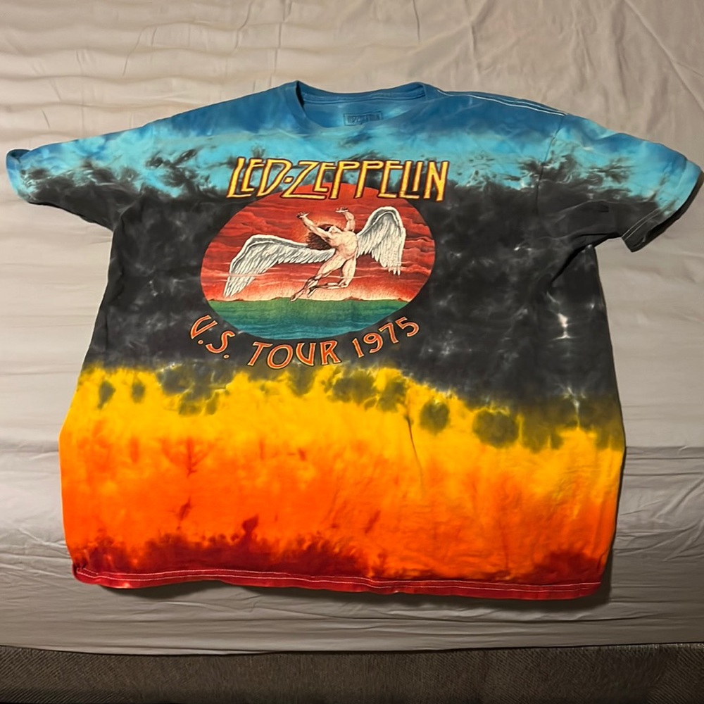 Led-Zeppelin U.S. Tour 1975 tie-dye T-Shirt